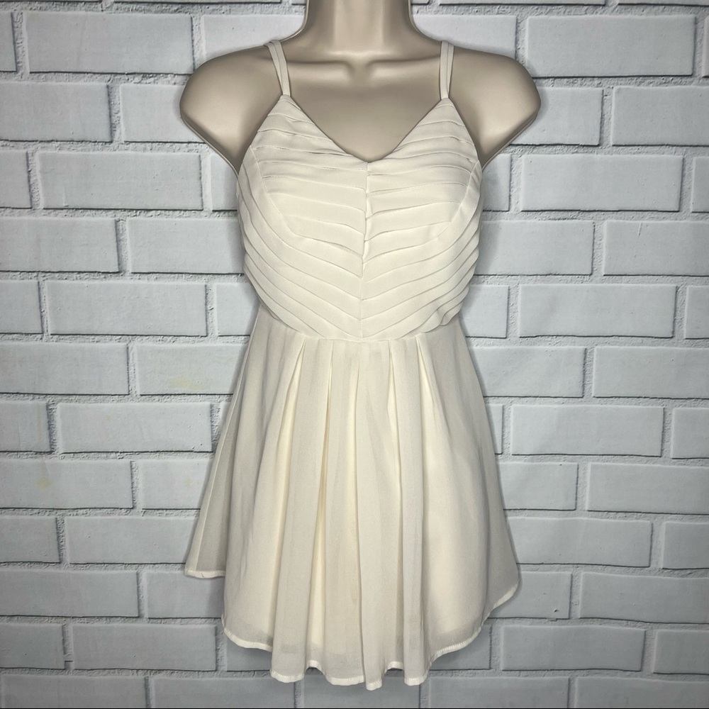 Cream chiffon romper